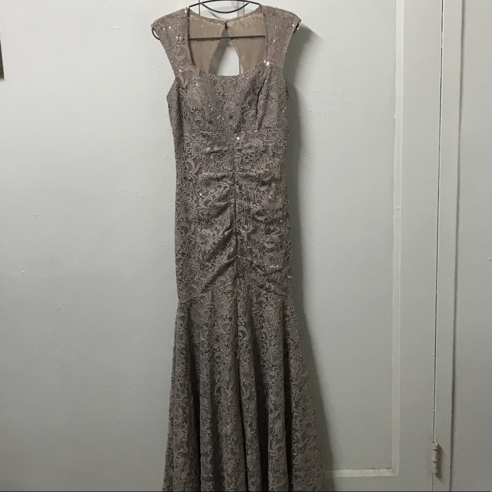 Sequin Lace Gown